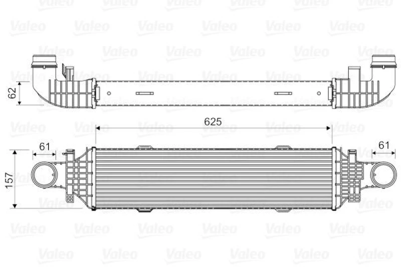 Image of Intercooler VALEO 818631