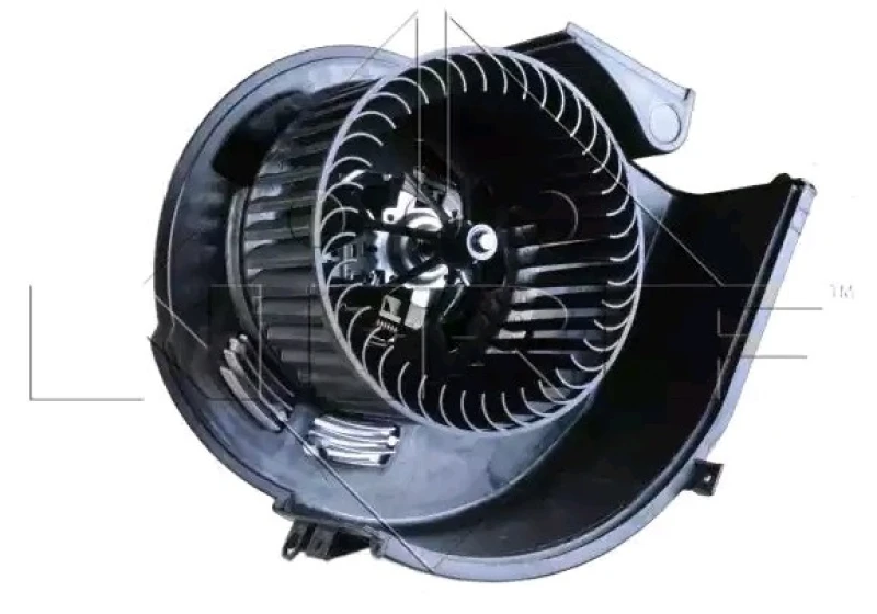 Image of NRF 34104 Blower Motor for left-hand drive vehicles, with integrated regulator Interior Blower (2669)