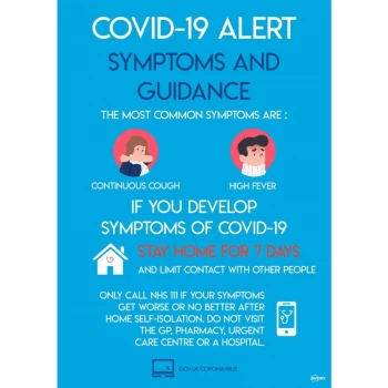 Image of Symptom Guidance A3 Labl 420x297mm