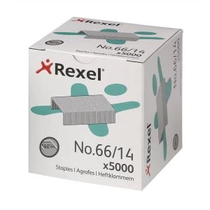 image of Rexel No. 6614 14mm Staples Box of 5000 for Rexel Giant and Goliath Staplers