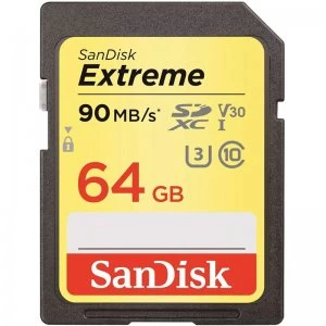 Image of SanDisk Extreme 64GB SDXC Memory Card