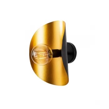 image of Sivani - MR - 839 Black Gold Wall Lamp