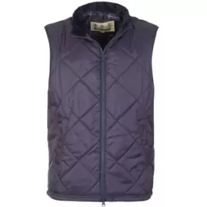 Image of Barbour Mens Finn Quilted Gilet Navy Small