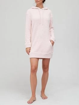 Image of Calvin Klein One Super Soft Lounge Hoodie Dress - Pink Size XS Women