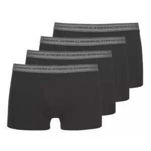 image of Athena BASIC COTON mens Boxer shorts in Black - Sizes XXL,S,M,L,XL