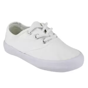 Image of Mirak GB Unisex Childrens Plimsolls / Boys/Girls Gym Shoes (1 UK) (WHITE)