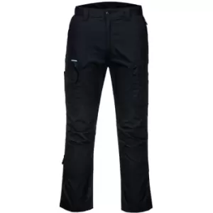 image of Portwest T802 - Black 33 KX3 Ripstop Work Trouser Cargo Pants - Black