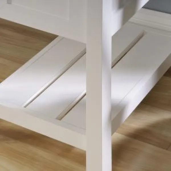 Image of Shaker Style Home Office Desk White with Lintel Oak Finish - 5418072