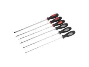 image of Silverline 909067 Extra-Long Screwdriver Set 6pce