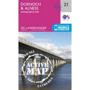 Image of Dornoch & Alness, Invergordon & Tain by Ordnance Survey (Sheet map, folded, 2016)