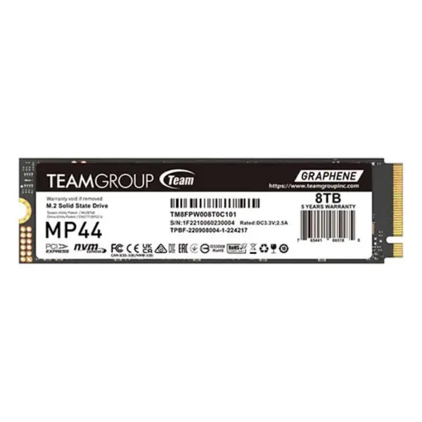 Image of Team Team Group TM8FPW008T0C101 internal solid state drive M.2 8TB PCI Express 4.0 NVMe TM8FPW008T0C101