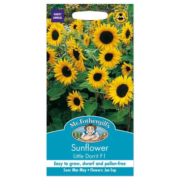 image of Mr. Fothergill's Sunflower Little Dorrit F1 Seeds Yellow