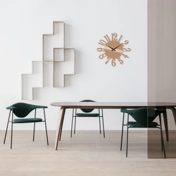 Image of Metal Wall Clock 14 - Copper Copper Decorative Metal Wall Clock