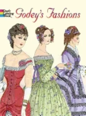 Image of godeys fashions coloring book