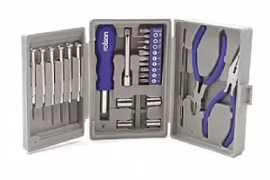Image of Rolson Mini Tri-fold Tool Kit, Set of 26