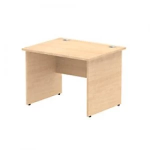 image of Impulse 1000/800 Rectangle Panel End Leg Desk Maple