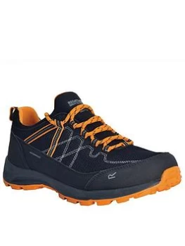 Image of Regatta Samaris Lite Low Waterproof Walking Shoes - Black/Orange, Size 9, Men