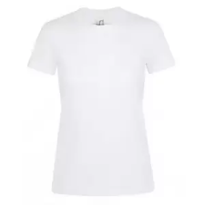 Image of SOLS Womens/Ladies Regent Short Sleeve T-Shirt (M) (White)