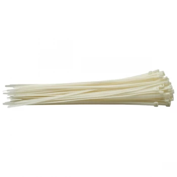 Image of Draper 70404 White Cable Ties 7.6 x 400mm - 100pc