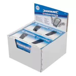 image of Silverline 8pce Combination Spanner Set Display Box - 6pk