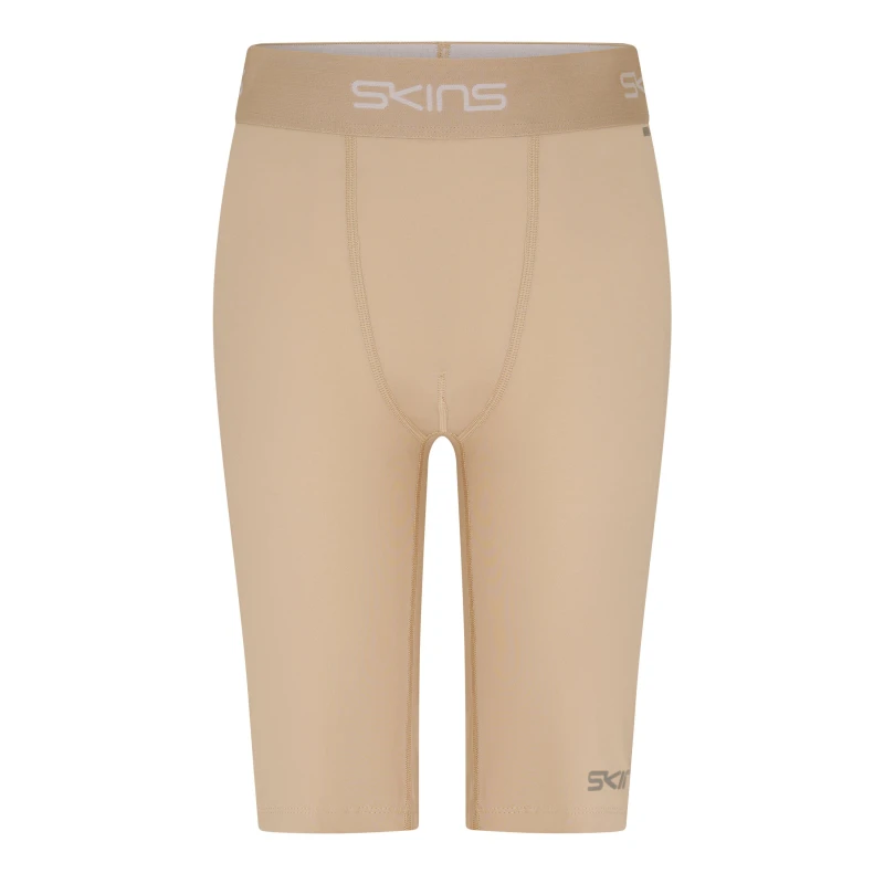 Image of Skins Mens DNAmic Force Natural Beige Compression Shorts in Light Beige Size: XS Light Beige Male XS