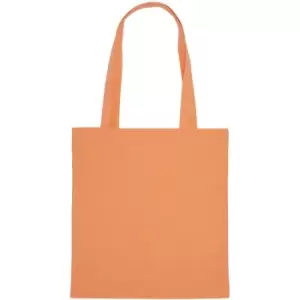 image of Jassz Bags "Beech" Cotton Large Handle Shopping Bag / Tote (One Size) (Cantaloupe) - Cantaloupe