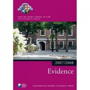 Image of Evidence by The City Law School Paperback
