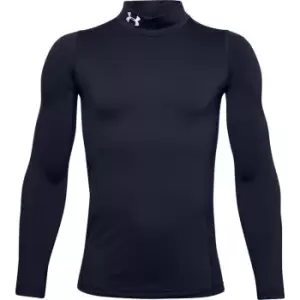 Image of Under Armour Mock Neck Base Layer Top Junior Boys - Blue