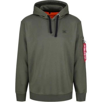 image of Alpha Industries X-Fit Hoodie - Dark Green