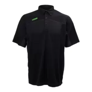 Image of Apache Langley Polo Shirt Black/Grey XL