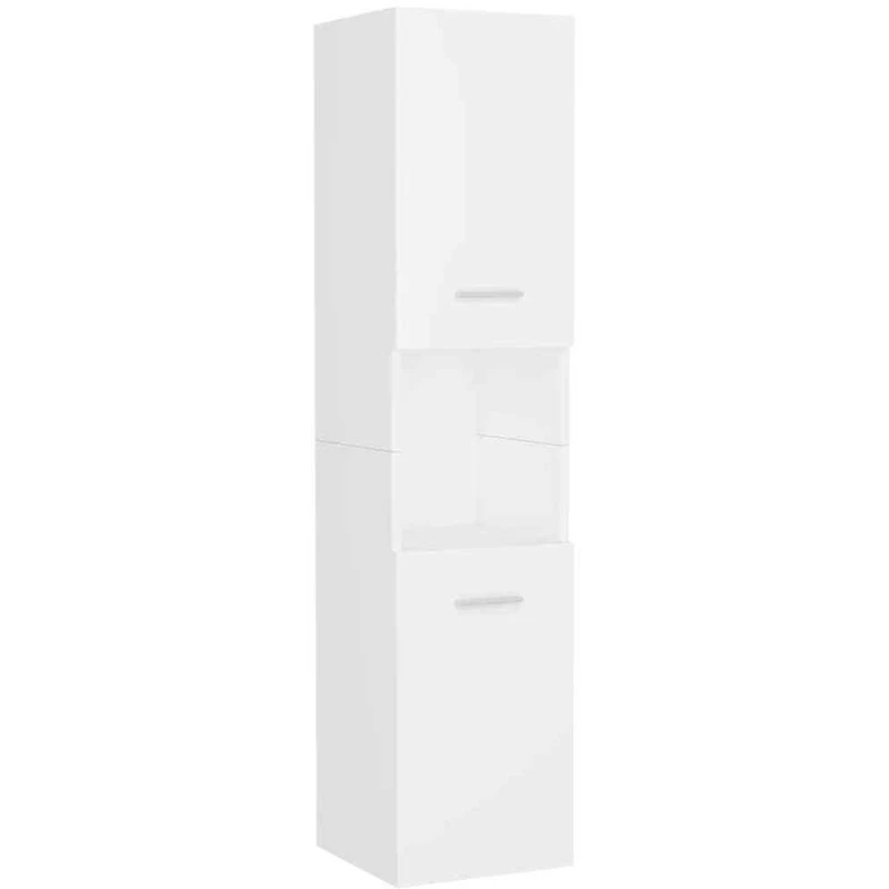 Image of VIDAXL Vidaxl - Bathroom Cabinet White 30x30x130cm Engineered Wood 8720286221822