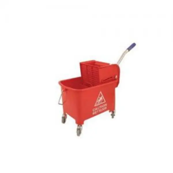 Image of Mobile Mop Bucket with Wringer - Red