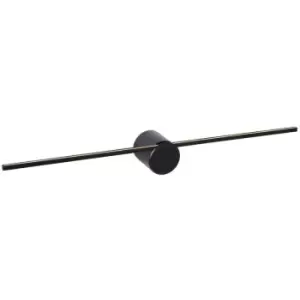 image of Lucide MIZAR - Wall Light Bathroom - LED - 1x6W 2700K - IP44 - Black