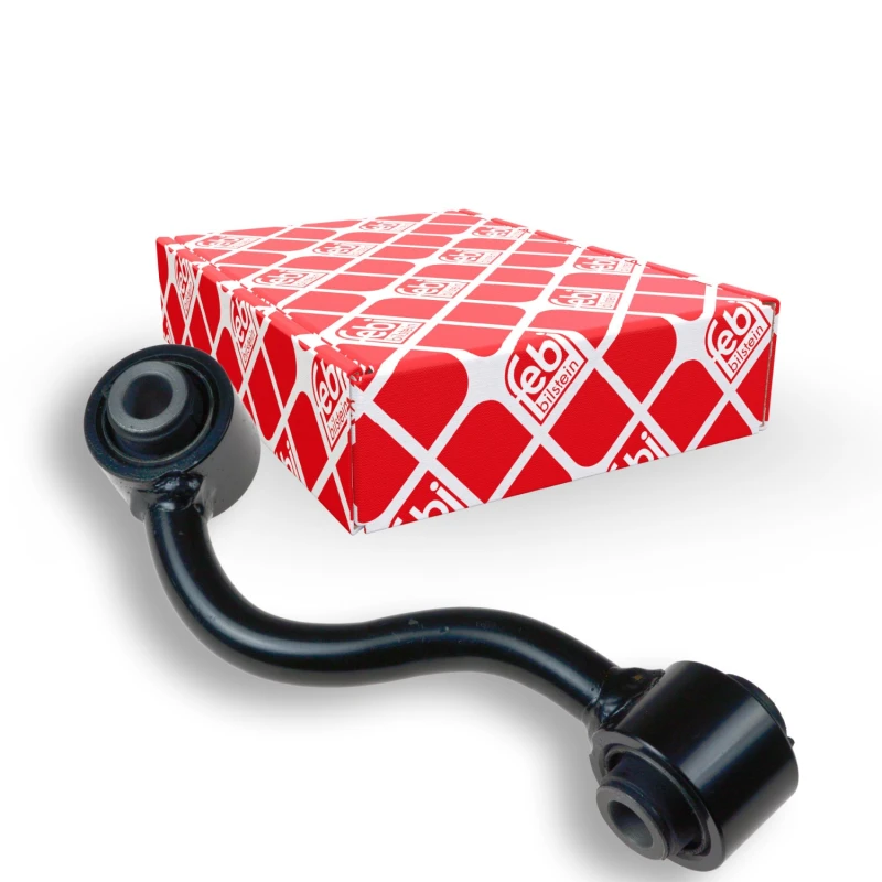 Image of FEBI BILSTEIN 48150 Anti-roll bar link Rear Axle Left Steel Link Stabiliser (3229)
