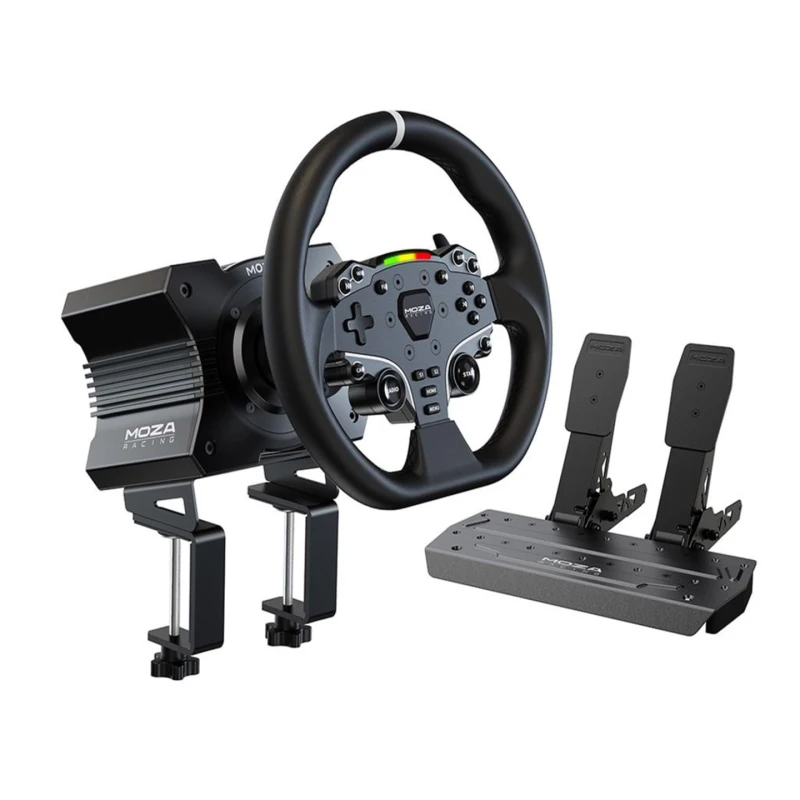 Image of MOZA Racing R5 Racing Simulator (R5 direct-drive wheelbase ES Steering Wheel)