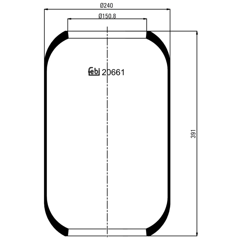 Image of FEBI BILSTEIN 20661 Boot, air suspension Boot,air suspension (324)