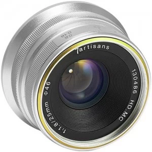 image of 7artisans Photoelectric 25mm f1.8 Lens for Fuji FX Mount Silver