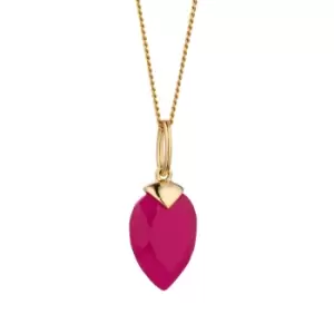 image of Candy Kite Gold Plated Silver October Birthstone Chalcedony Necklace