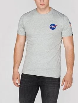 image of Alpha Industries Space Shuttle T-Shirt - Grey