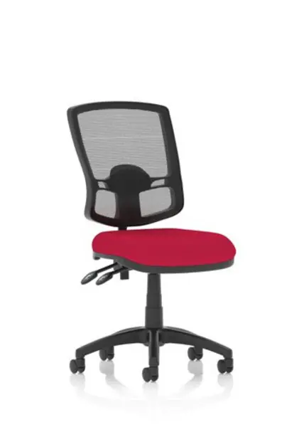 Image of Eclipse Eclipse Plus II Lever Task Operator Chair Mesh Back Deluxe With Bespoke Colour Seat in Bergamot Cherry KCUP1604