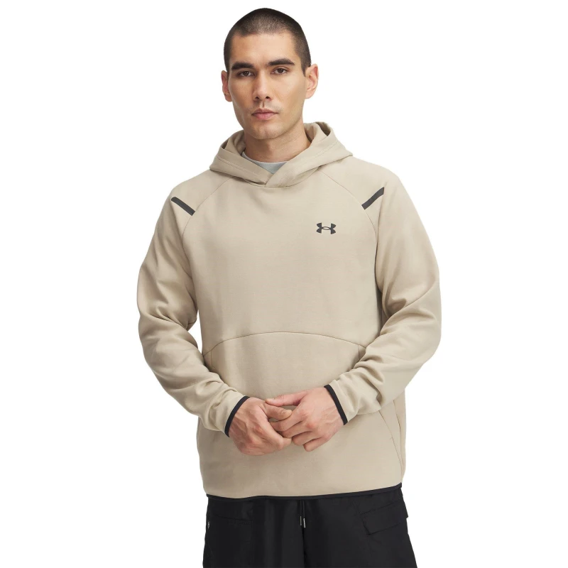 Image of Under Armour Mens Unstoppable Fleece Hoodie Brown male S