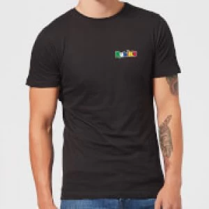 Image of Rubik's Core Logo Pocket Mens T-Shirt - Black - XXL