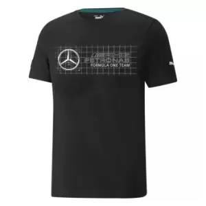 Image of 2022 Mercedes MAPF1 Logo Tee (Black)