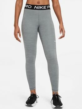 image of Nike Pro Training 365 Leggings - Grey/Black, Grey/Black Size M Women