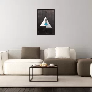 Image of Pyramid 3 Multicolor Decorative Wooden Wall Accessory