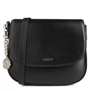 Image of DKNY Sutton Saddle Crossbody Bag - Black