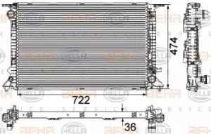Image of x1 Behr Heat Exchanger 8MK376745-654 Genuine replacement part for Car Made in CN
