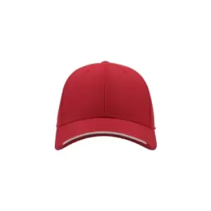 Image of Atlantis Estoril Jacquard Weave 6 Panel Cap (One Size) (Red)