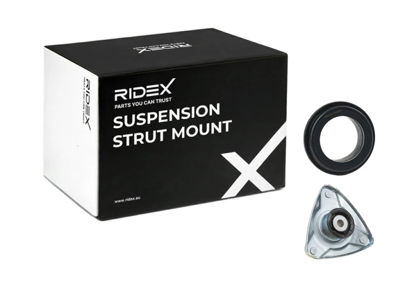 Image of RIDEX 1180S0431 Top strut mount Front axle both sides, with ball bearing Suspension Strut Support Bearing (1180)