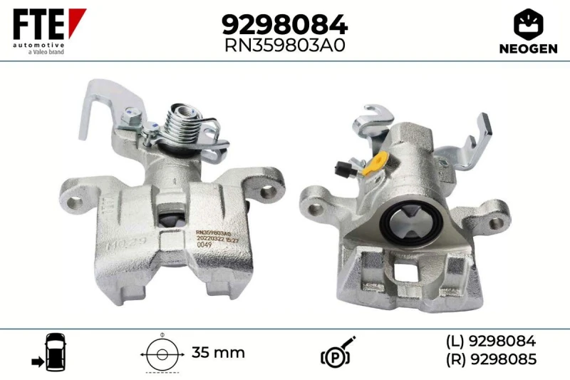 Image of Brake caliper FTE 9298084